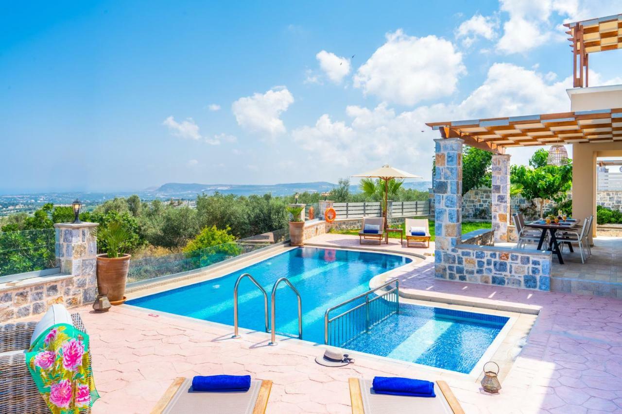 New Villa Kantifes 4 Families Or Couples With Private Pool & Bbq Kirianna Eksteriør billede