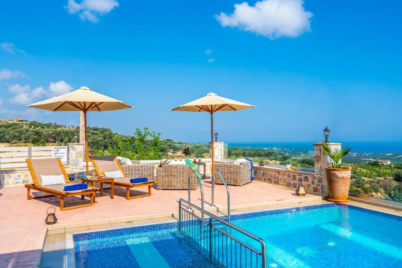 New Villa Kantifes 4 Families Or Couples With Private Pool & Bbq Kirianna Eksteriør billede
