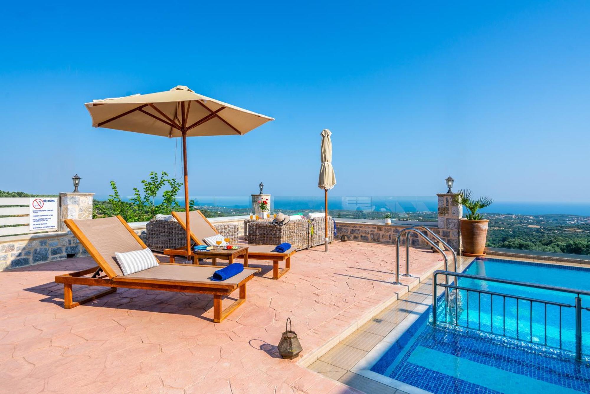 New Villa Kantifes 4 Families Or Couples With Private Pool & Bbq Kirianna Eksteriør billede